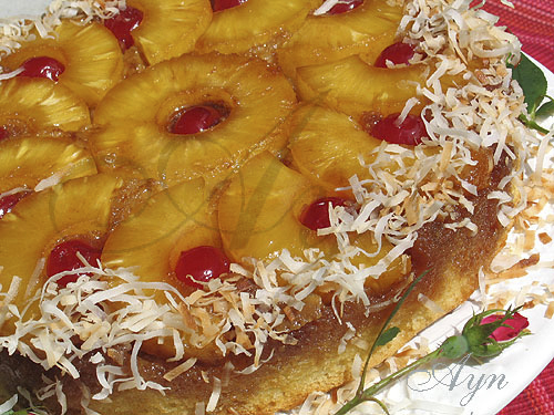 Перевёрнутый ананасовый пирог
