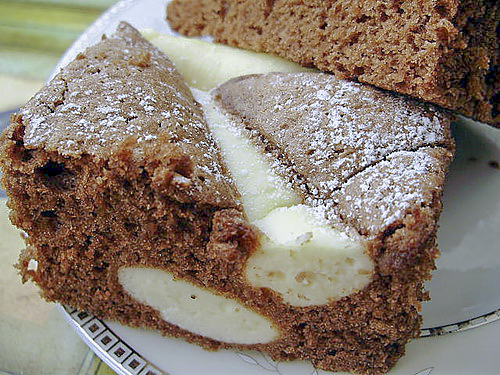 Пирог с какао и сливочным сыром "Подушки" (Ciasto Poduszki)