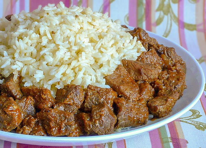 Мадрасское карри с говядиной и рисом