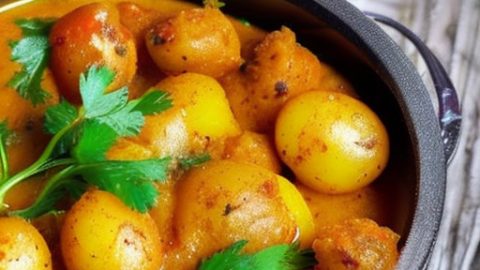 Картофель в соусе по-кашмирски (Kashmiri Dum Aloo)