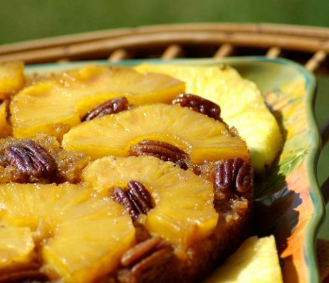 Перевернутый пирог с ананасом по-карибски