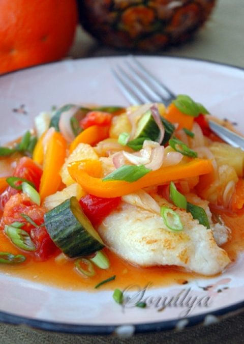 Рыба в кисло-сладком соусе по-тайски