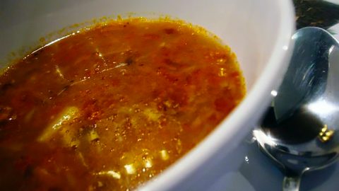 Густой фасолевый суп с фаршем