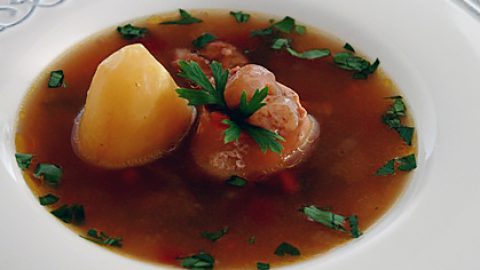 Йеменский суп из телячьих ножек (Marak Regel)