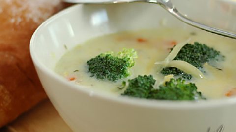 Овощной суп с сыром