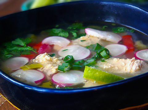 Мексиканский острый куриный суп (Caldo tlalpeño)