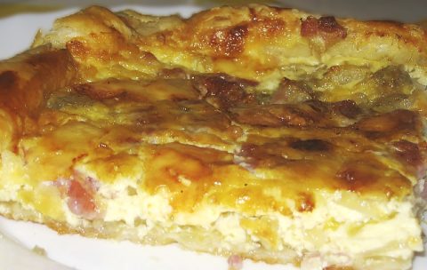 Киш с сыром куломье (Quiche au coulommiers)