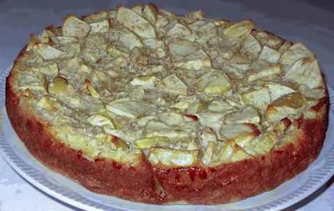 Яблочный пирог с овсянкой