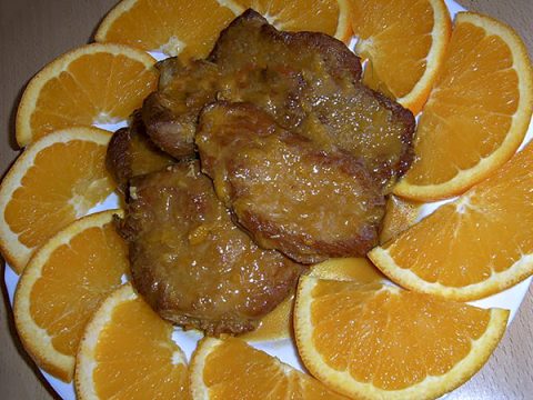 Мясо с апельсинами