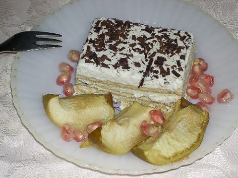 Сливочно-сметанный торт без выпечки
