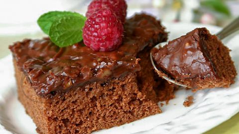 Листовой шоколадный торт
