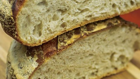 Белый хлеб на ферментированном тесте (биге) от Ришара Бертине